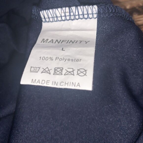 Men’s large blue shirt short sleeve thank you Jesus   Print - Picture 2 of 6